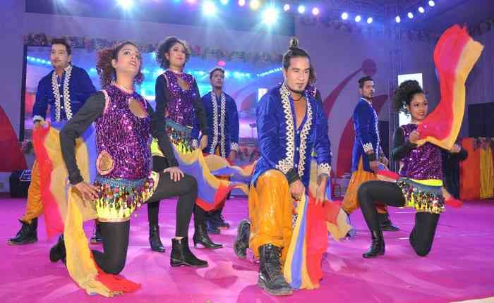 Artists dance in Tatapani