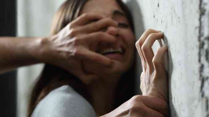 Gang Rape with woman front of husband after stop bike