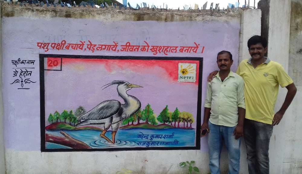 Beauty of Nature wall painting in panna mp