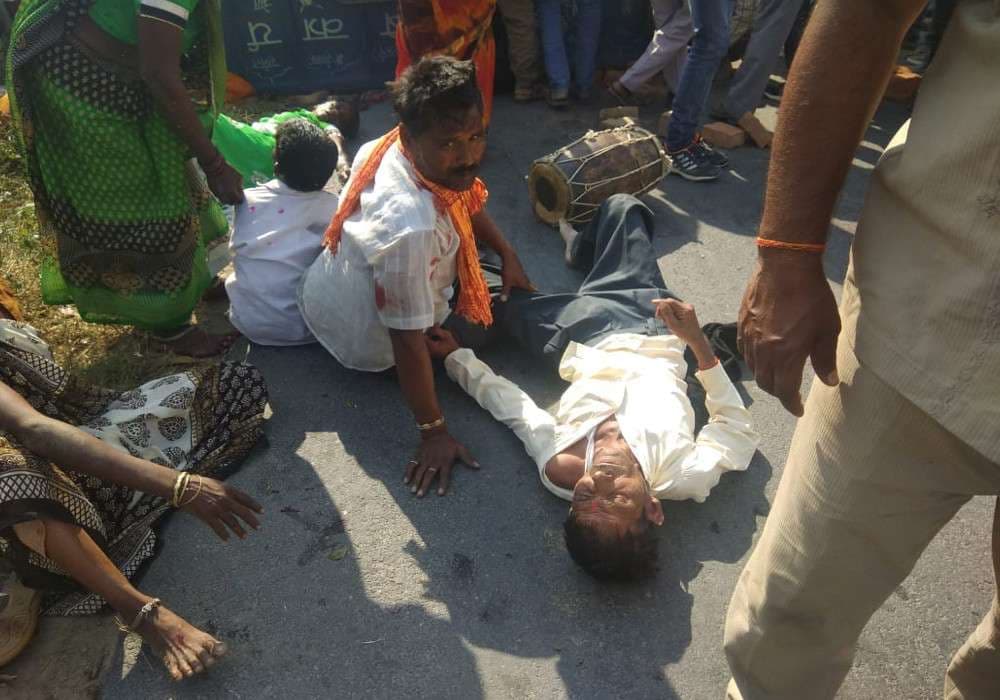 Four died and many people injured in Auraiya road accident