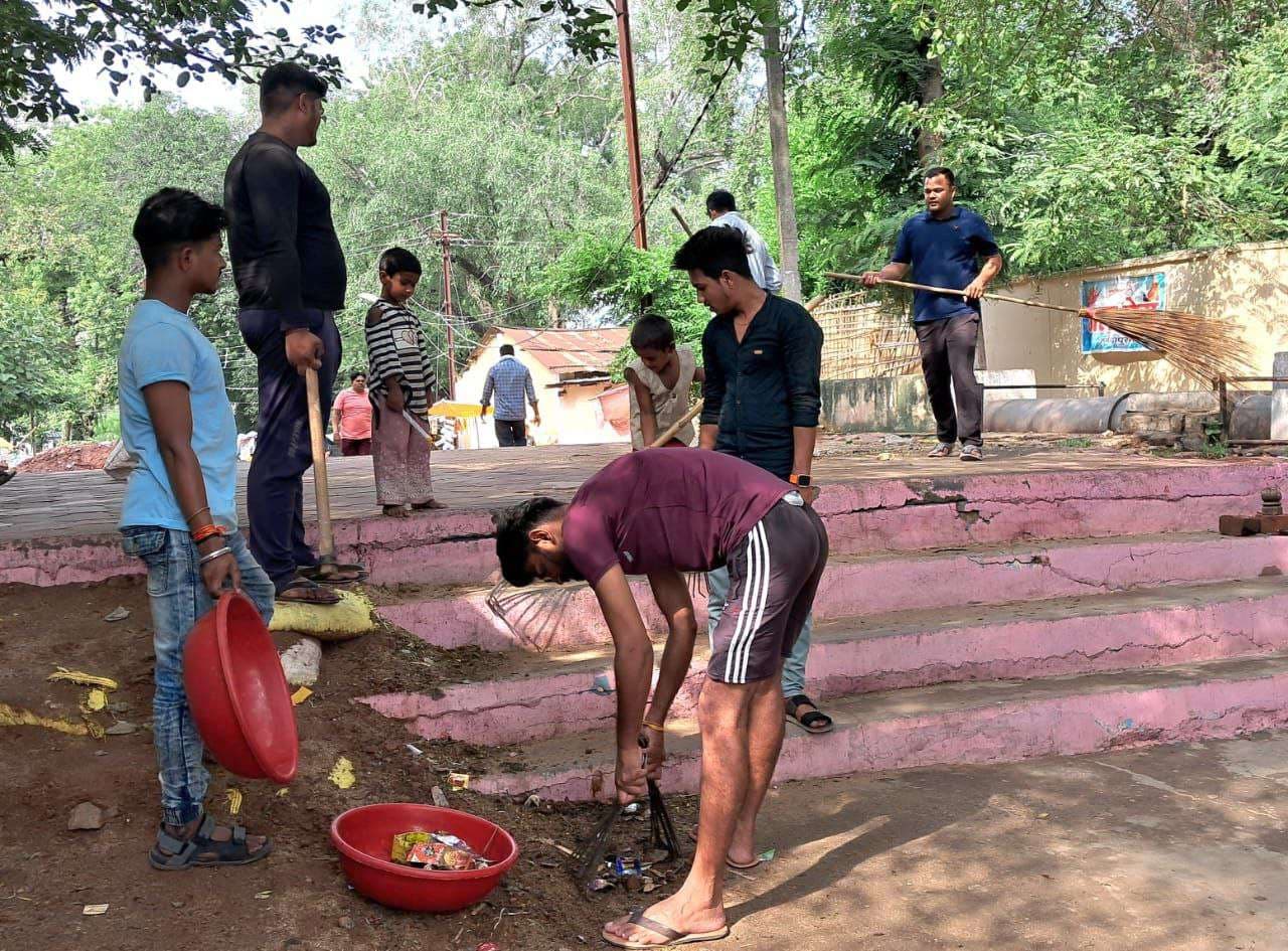 जय हो समिति के नर्मदा घाट स्वच्छता अभियान का 186 वा सप्ताह