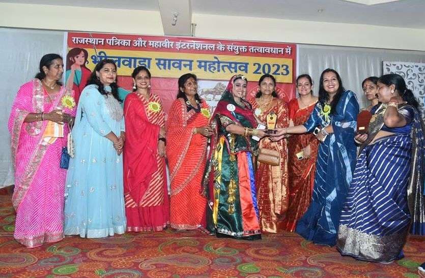 Patrika Sawan Mahotsav : रैम्प पर बिखरा सतरंगी लहरिए का जादू, यादगार बना सावन,  देखें तस्वीरें