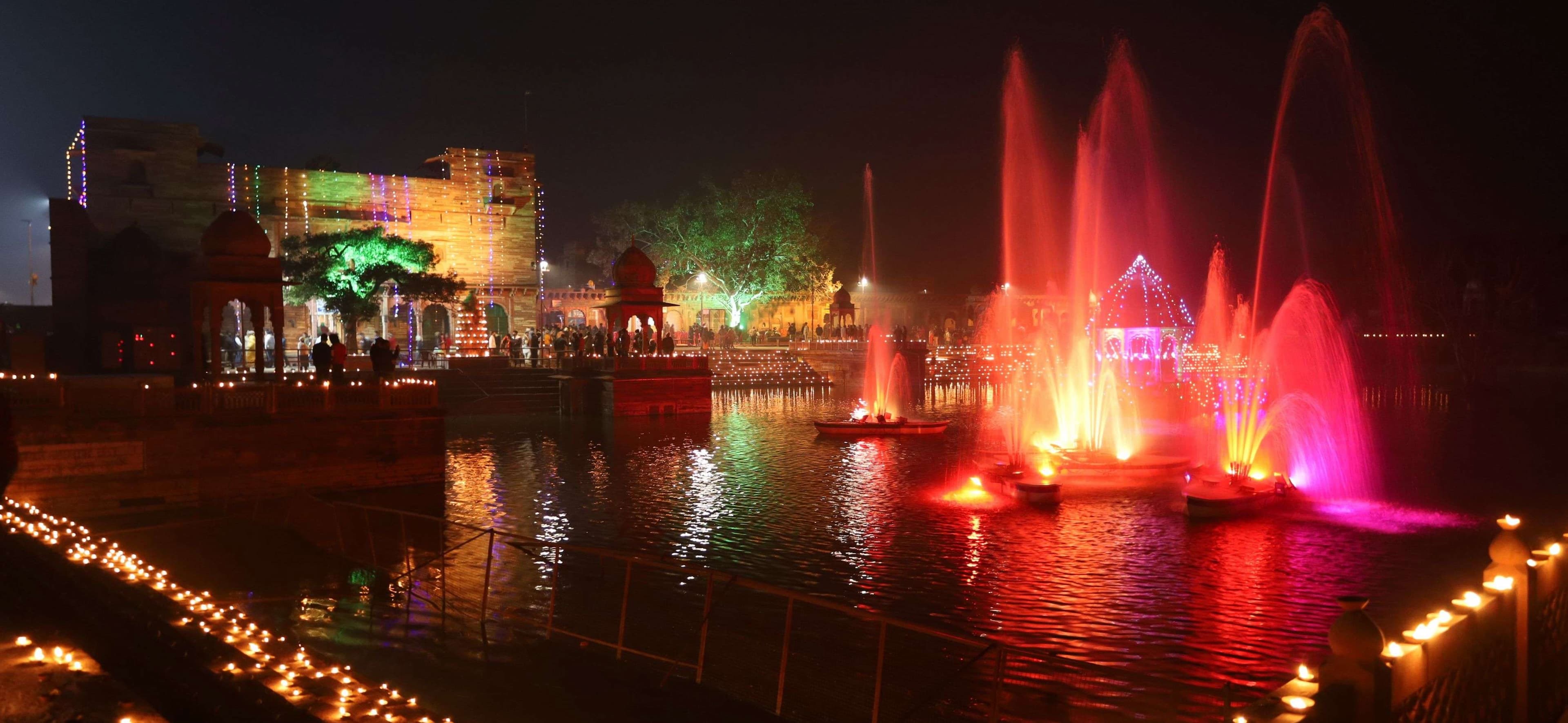 There is huge enthusiasm among the people across Dholpur district regarding the Pran Pratistha program in Ayodhya, temples are shining with lights... see photos