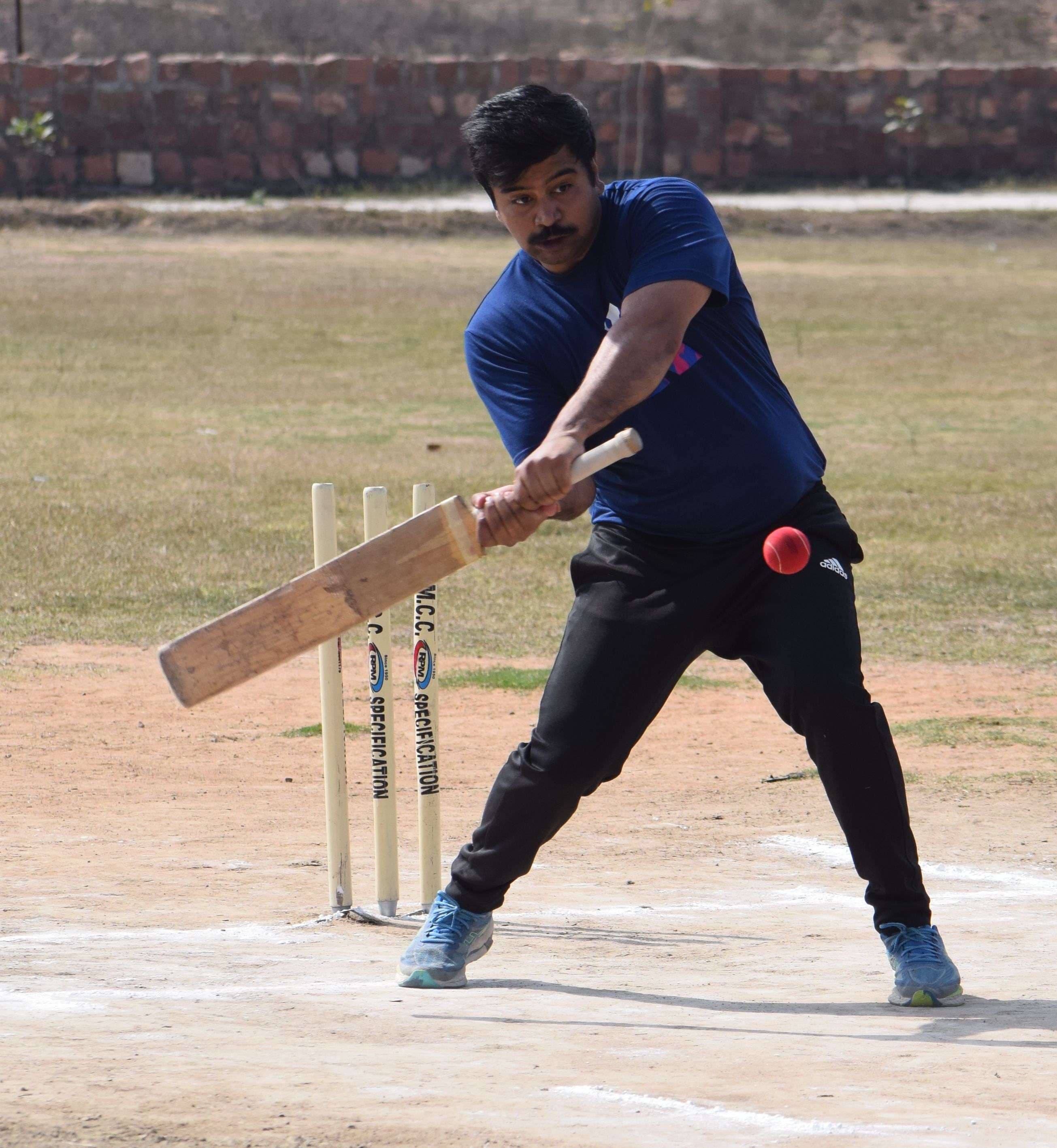 How the Collector thrashed the bowlers of Journalist XI in a friendly match...see pictures