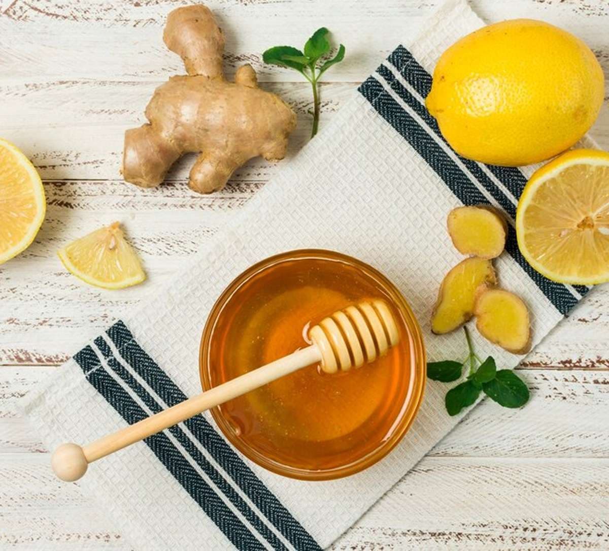 Honey and lemon