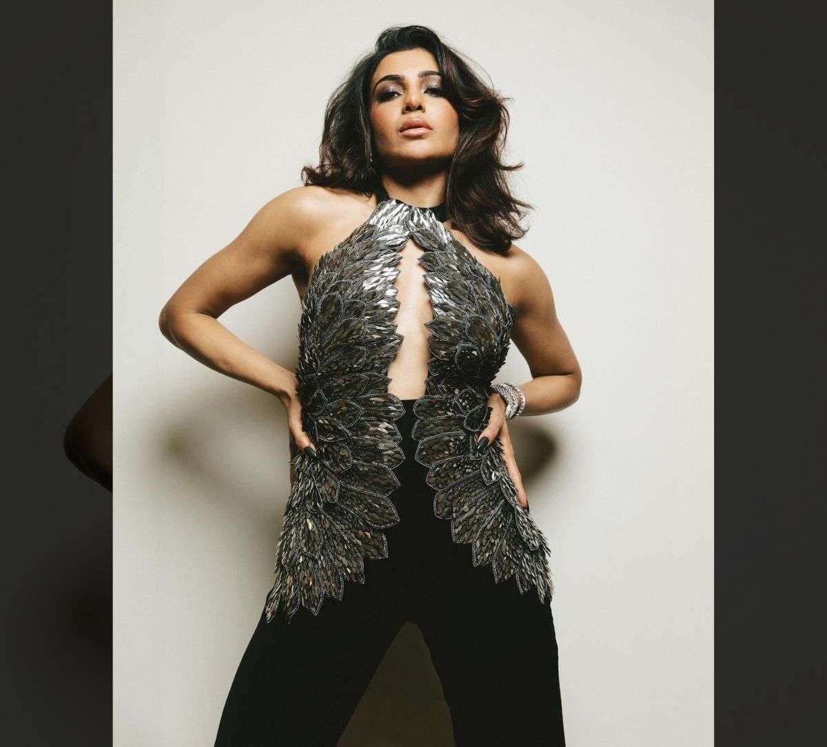 Samantha Ruth Prabhu new silver corset and flared pants stunned fans