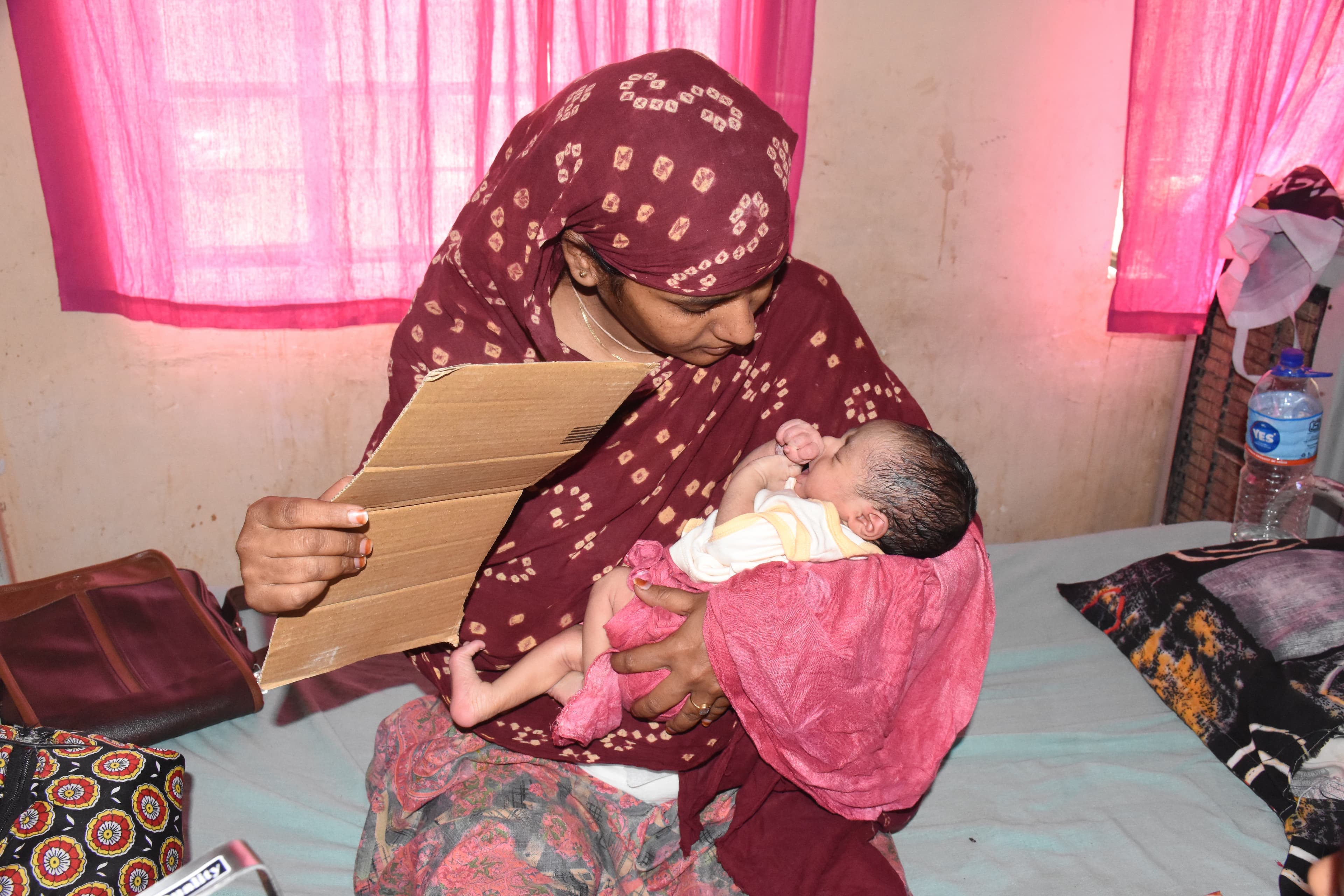 Patients suffering from this scorching heat in Zanana Hospital, the largest PBM hospital of the district.