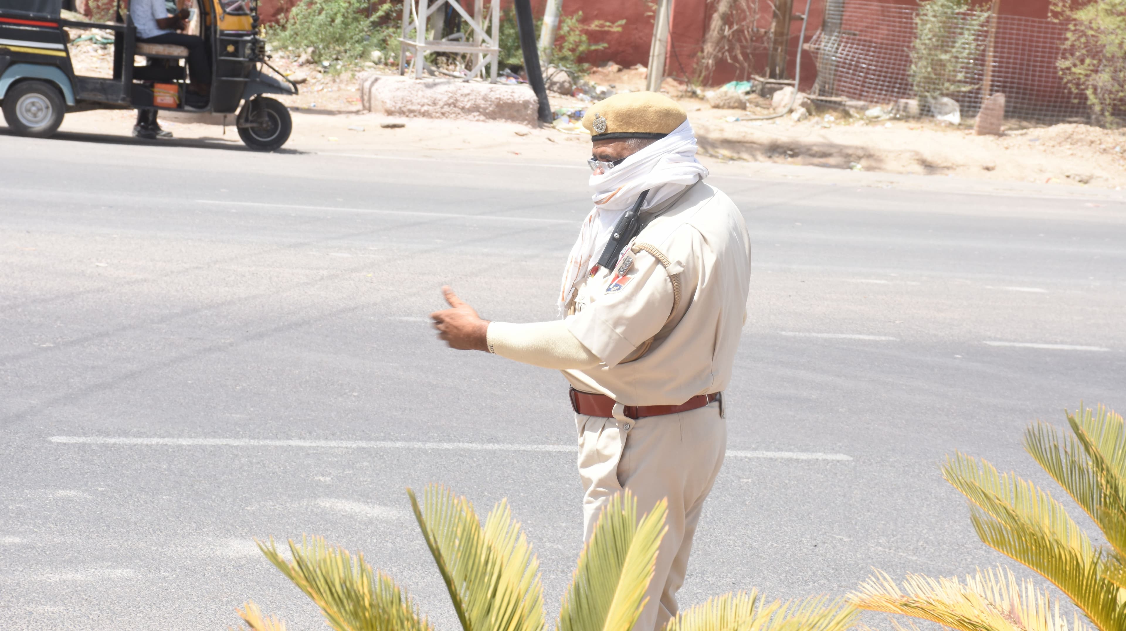 Ashram police personnel on colleague in high heat