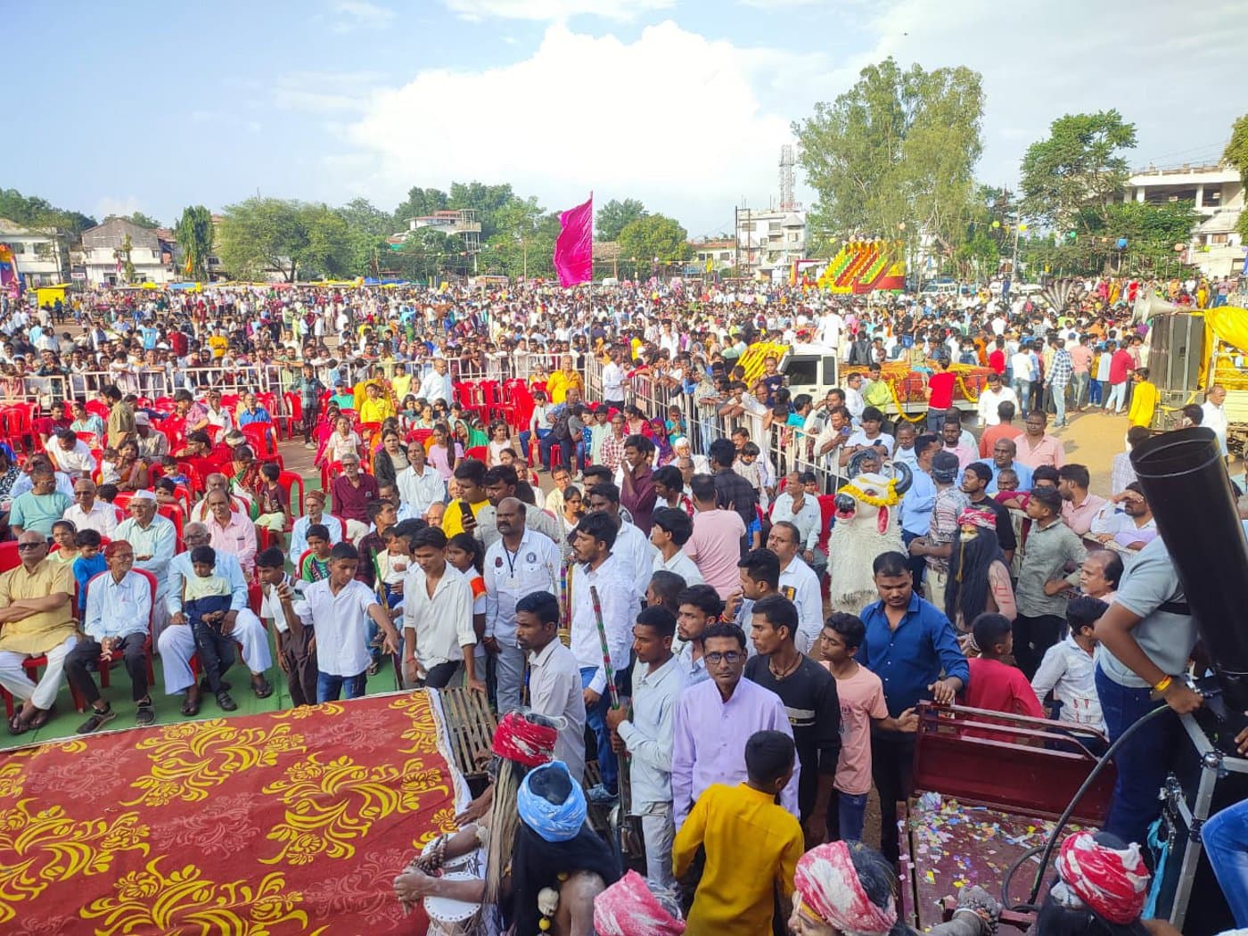 Pola festival celebrated with the worship of bull pairs