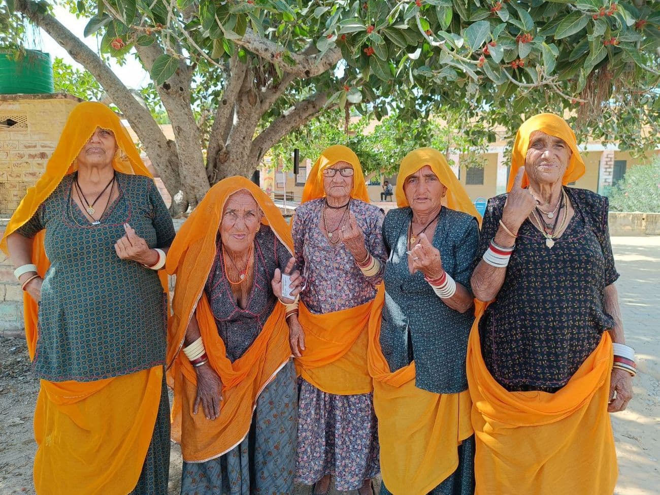 Shanti surprised in Khinvsar, the hottest seat of the state, till 5 pm 71.04 votes were cast.