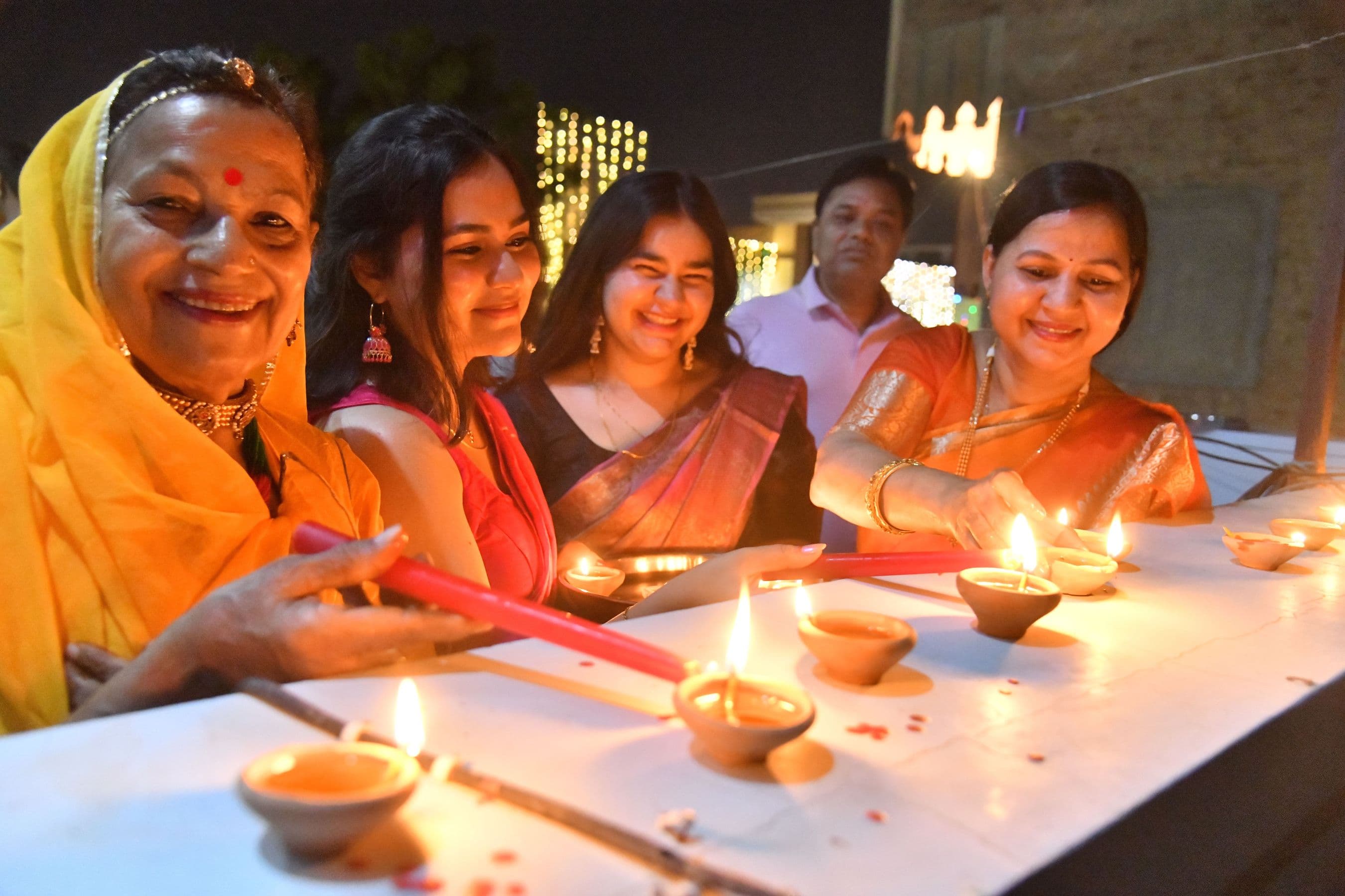 Sparkling festival of lights on Diwali