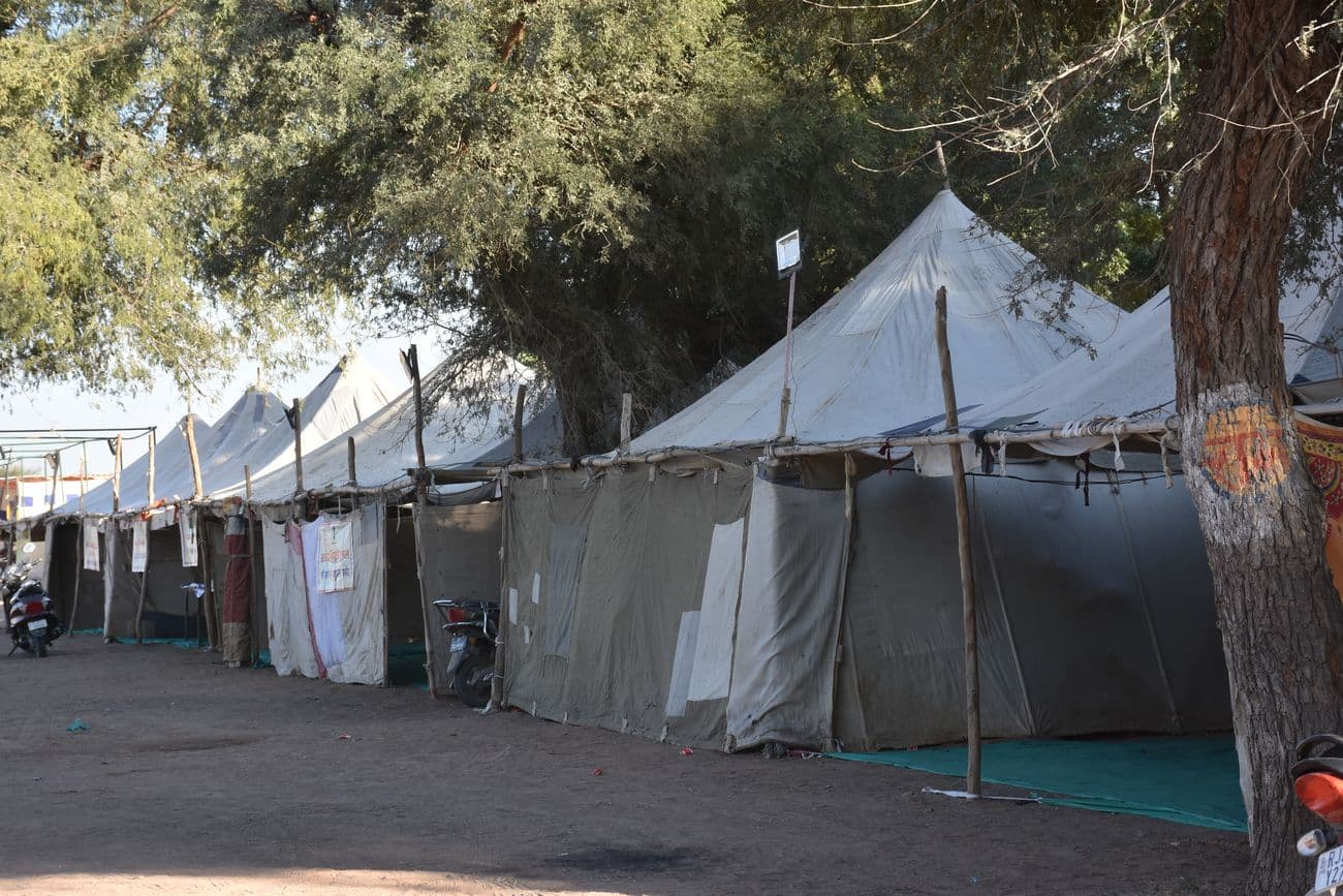 Ramdev cattle fair ground is ready to welcome the cattle herders.