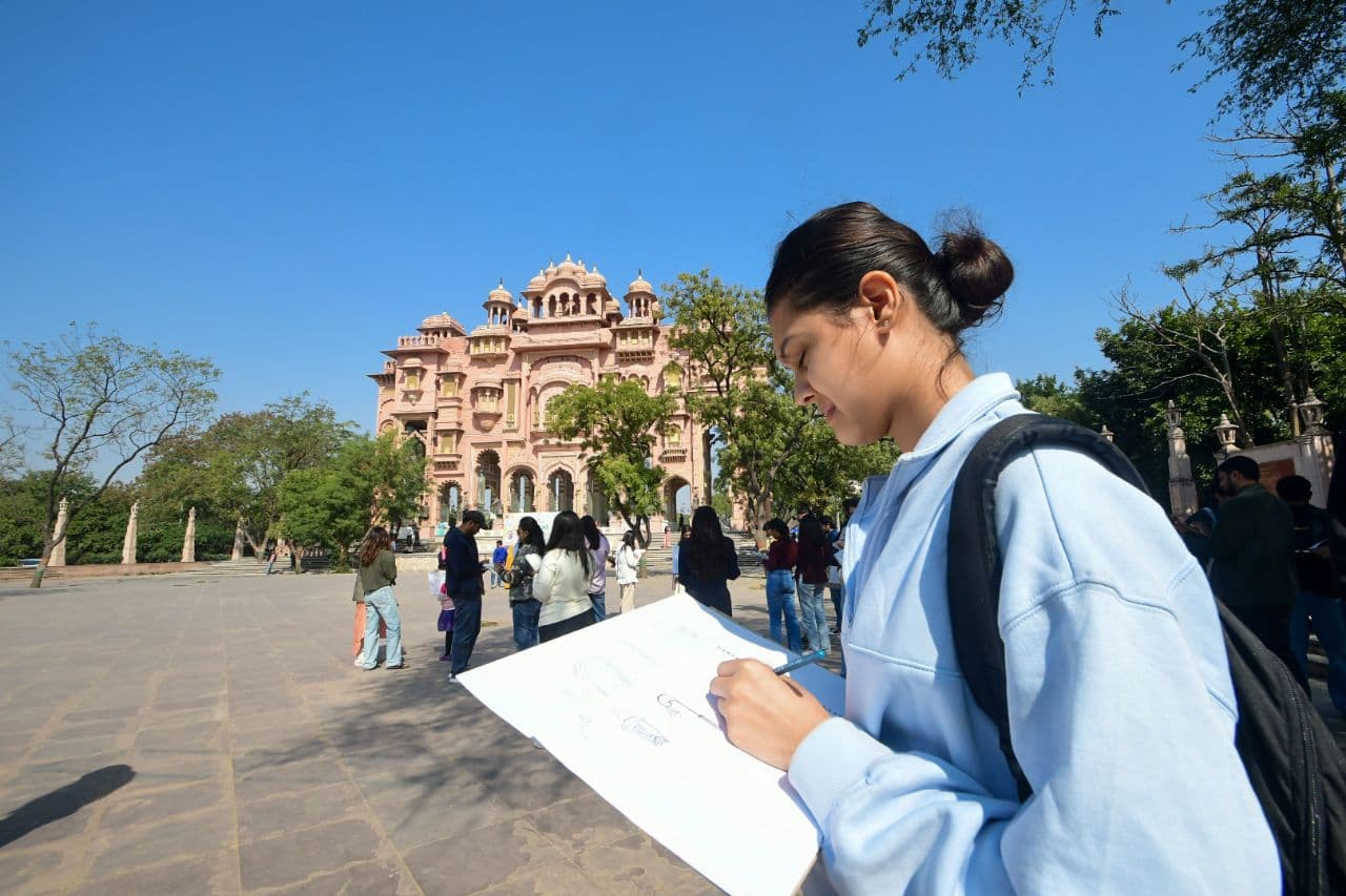 Painting workshop at patrika gate 