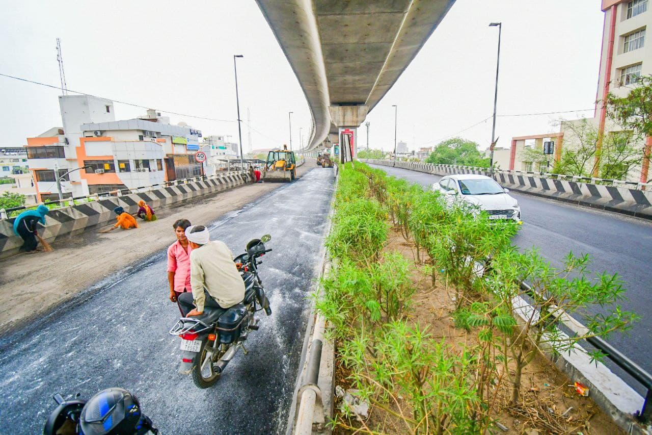 Ajmer road alivated road