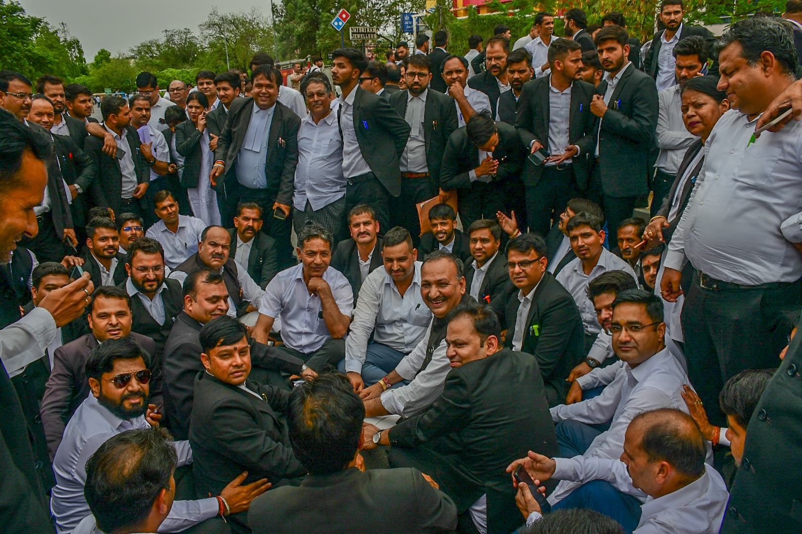 Demo by lawyers in jaipur